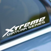 어른킹 엑스트림 Xtreme Dirtcar Series 포인트 컬러 레터링 데칼 스티커 드레스업 익스테리어 카스티커, 엑스트림-오렌지