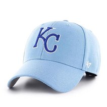 47 MLB 보스턴 레드삭스 주크 MVP 조절 가능한 모자, Kansas City Royals Light Blue