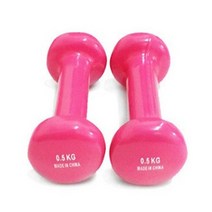 PVC 미용아령 1.5kg 2개 컬러아령 핑크아령 여성아령 미니아령 헬스 syre, 1개