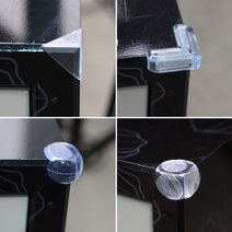 원형기둥 보호대 테이블 모서리 어린이집 책상 부딪힘 방지 안전용품 4P, 모서리 보호대, ㄱ형