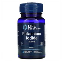 라이프익스텐션 포타슘 아이오다이드 130mg 14정 칼슘 인 요오드 칼륨 효능, 1개