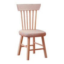GHSHOP 1/12 인형 집 미니어처 가구 나무 Unpainted 미니 의자 모델 장식, 나무 색상