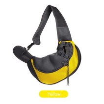 강아지캐리어 애완 동물 강아지 캐리어 S/L 야외 여행 숄더백 메쉬 옥스포드 싱글 컴포트 슬링 핸드백 토, 06 Yellow_01 S