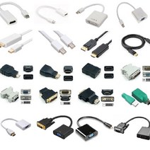 VOLME 미니디스플레이포트 HDMI DVI VGA변환컨버터 DP케이블 맥북젠더 MINIDP TO VGA, 38번-CW-VGA TO HDMI