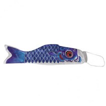 shangren 5x55-150cm 다양한 일본 Windsock 잉어 깃발 Koi Nobori Sailfish 55cm Blue, 레드, 새틴