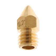 0.2mm 3D 프린터 압출기 1.75MM 필라멘트 용 황동 노즐 프린트 헤드 부품, 황금, 설명