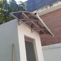 캐노픽스 550 X 6400 호레움 접이식어닝천막 창문셔터 차고 만들기 농막주택 농막 썬룸, 그린렉산 검정 브라켓 검정 바