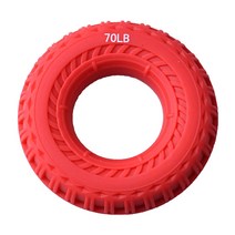 빼다 악력기 헬스 악력 튜브 타이어 실리콘 손가락 힘 근육 재활 훈련 고무링 볼 악력기, 레드-70LB