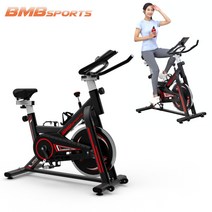 고정식 자전거 스핀바이크 가정용 실내 사이클 유산소 홈트 B, 블랙+매트(12T)
