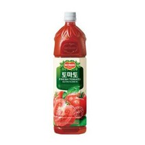 칠성 탕비실 손님대접 가족간식 델몬트 토마토 주스 과즙음료 과일주스 생과일 1.5L 6개, 30세트