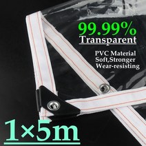 텐트우레탄창 99.9 투명 pvc 타포린 커버 발코니 방풍 방수 울타리 그물 방수 천 정원 투명 방수포, 분명한