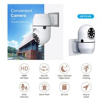 가정용cctv 스마트폰cctv 카메라 와이파이 무선 야외 720 다채로운 나이트 비전 오디오 네트워크 감시 보, 한개옵션0