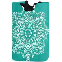 Visesunny 아프리카 부족 민족 코끼리와 사슴 대용량 세탁 바구니 방수 옥스포드 천 보관 바구니 침실 욕실 기숙사 어린이 방을 위한, Multi24