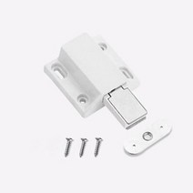 철물팩토리 원터치 자석 빠찌링 도어캐치 사각 자석 빠찌링 4개입, 블랙