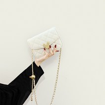 미니 작은 마름모 숄더백 체크무늬 미키 크로스백 체인 가방