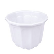 고급 플라스틱 꽃 화분 흰색 12각 9호, 본품