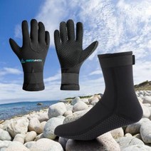 수상 물놀이 다이빙용 용품 잠수 스쿠버 장갑 스킨스쿠버 고급 아쿠아렁 다이빙 클래식, 장갑+양말 세트