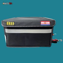 SS 오토바이 배달가방 배달통 소프트백 국산제조 유니박스 UB55 치킨 피자 족발 전사이즈 배달가능, 블랙