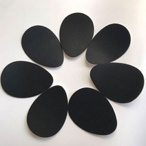PKFARM 1+1 강력 접착 스티커 미끄럼 방지 구두 밑창 패드 미끄럼 방지 패드, 블랙 원형, 1SET (2P+2P)