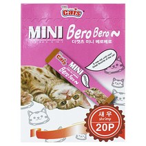 더캣츠 미니베로베로 참치 20P 고양이간식 대용량츄르, 1개, 새우