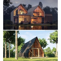 조립식 목조 컨테이너 하우스 통나무집 창고 판넬 이동식미니주택, 문의해주세요