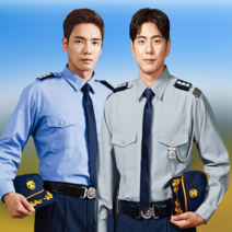 티뷰크 TBUC 경비복 근무복 유니폼 셔츠, 4XL, 6.경비복06(퍼플)