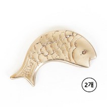 괄사 마사지 도구 유기 마사지기 기구 방짜유기 물고기괄사 얼굴 페이스 발 바닥 손 가락 목 경락 지압 기 셀프 맛사지 휴대용 미니 맛사지기, 인쇄포함, 2개