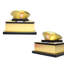 금속감사패 기념패 베레모상패 전역 축하 진급 상패, 골드(부식판추가)