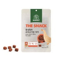 지니펫 더스낵 홍삼함유 저키 강아지간식 80g, 오리고기맛, 1개