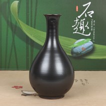 전통 흑유 옹기 주병 막거리 술병 -소