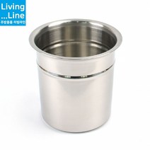 사이즈 다양한 BMP 스텐 국산 주방 양념통 소스통 뼈통 수저통 집게통 가위통 갈비탕 감자탕 뼈통 주방양념통 고추장 양념장 조미료 소분통, [LL] 낮은비엠피-KSS 2호-뚜껑포함