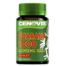 Cenovis Guarana 2000 & Ginseng 500 60 Tablets, 1병, 60정