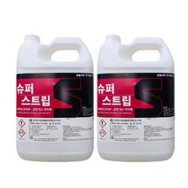 슈퍼스트립 3.75L 2개 바닥 왁스 박리제 기름때 찌든때 제거 강력 청소세제 장판 타일