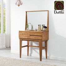 [도모디자인] 테스 고무나무 원목 화장대, 색상:내추럴