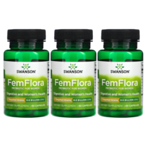 스완슨 펨플로라 프로바이오틱 여성용 캡슐, 60개입, 3개