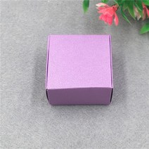 수납 박스4x4x2.5cm 비누 꽃 화장품 선물 상자 캔디 컬러 크래프트 종이 포장 골판지 컨테이너, 05 Purple