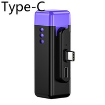 소형 휴대용 충전기 외부 소형 도킹 배터리 충전기 유형 5000 mAh 3000mAh 파워 뱅크 아이폰 13 14 프로 맥스 샤오미 화웨이, 01 TypeC-Purple_01 0-2000mAh