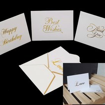 감사 카드 엽서 9.5X7CM LOVE 돌잔치카드 감사안내장, BEST WISHES