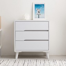 600 거실 드레스룸 다리탈부착 3단 서랍장 옷수납 엔틱 모던 안방 설함장, 화이트오크