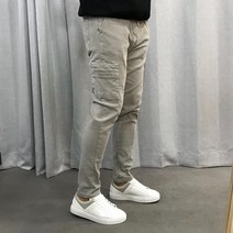 피그민트 기모 스판 모던 카고 밴딩 바지 4color