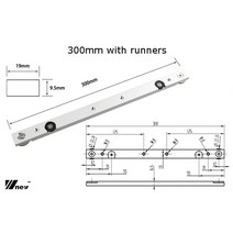 휴대용공구함 공구대 작업대 정리함표준 T-트랙용 300mm (12 