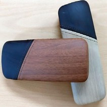 가죽 우드 안경 케이스 보관 함 집 접이식 인조 인생템