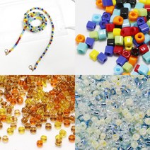 비즈 마스크스트랩 만들기 키트 마스크 줄 고리 마스크끈 재료 세트 부자재 DIY, 06. 레몬에이드 랜덤봉지(2.2mm