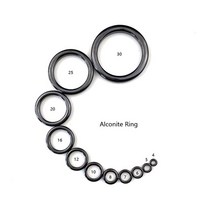 NooNRoo 알코나이트 링 세라믹 가이드 링 낚싯대 가이드 링 부품 수리 마모 열전도, 다른 크기 24pcs