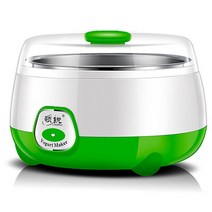 휴대용 요구르트 메이커 자동 가정용 DIY 도구 주방 용품 스테인레스 스틸/PP 물 탱크 핑크 220V, 01 green_02 EU