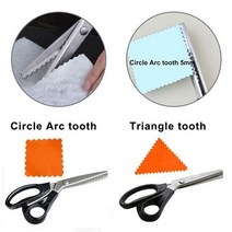 원예 전동 가위 전지 가지치기 감따는 1Pc 핑킹 가위 바느질 원단 가죽 공예 재단사 지그재그 도구, 07 Circle 10mm