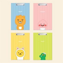 카카오프렌즈 리틀프렌즈 클립보드 A4/파일철/화일철/서류철/사무용품, 콘