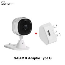 씨씨티비 소형 매장 cctv 야외 무선카메라 sonoff cam 슬림 wifi 카메라 1080p hd 모션 ip 카메라 보안 카메라 ewelink를 통한 양방향 오디오 아기, S-캠 우리
