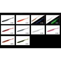 자칼 하트노커 트윈테일 광어 다운샷 웜 5인치 루어 낚시, E141(WATERMELON)