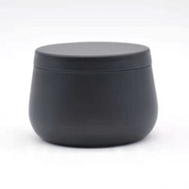 양초만들기 향초 캔들만들기 뚜껑이 있는 8oz 양초 틴 캔 대량 DIY 블루 용기 만들기위한 항아리 예술 및, 01 black